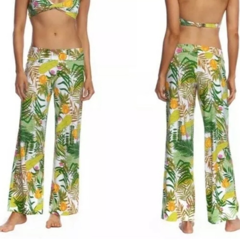 NWT Trina Turk “It’s Bananas” Wide Leg Cover Up Pants